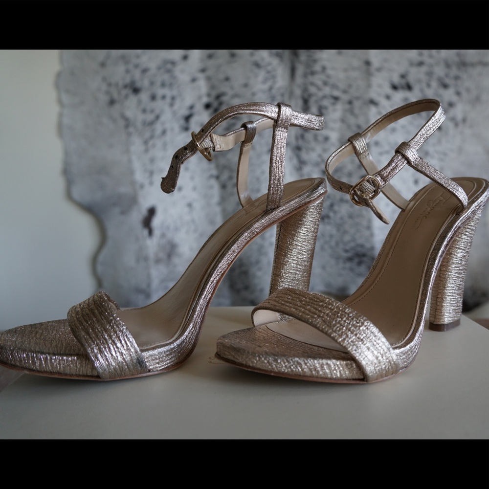Vince Camuto (worn once) beautiful gold heels